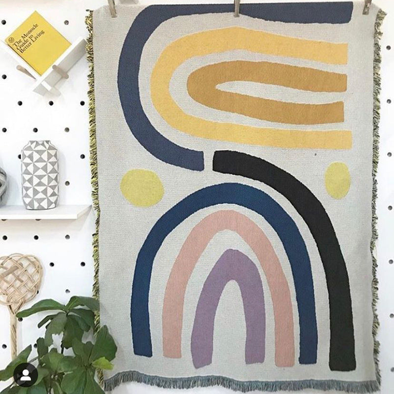 Boho Rainbow Throw