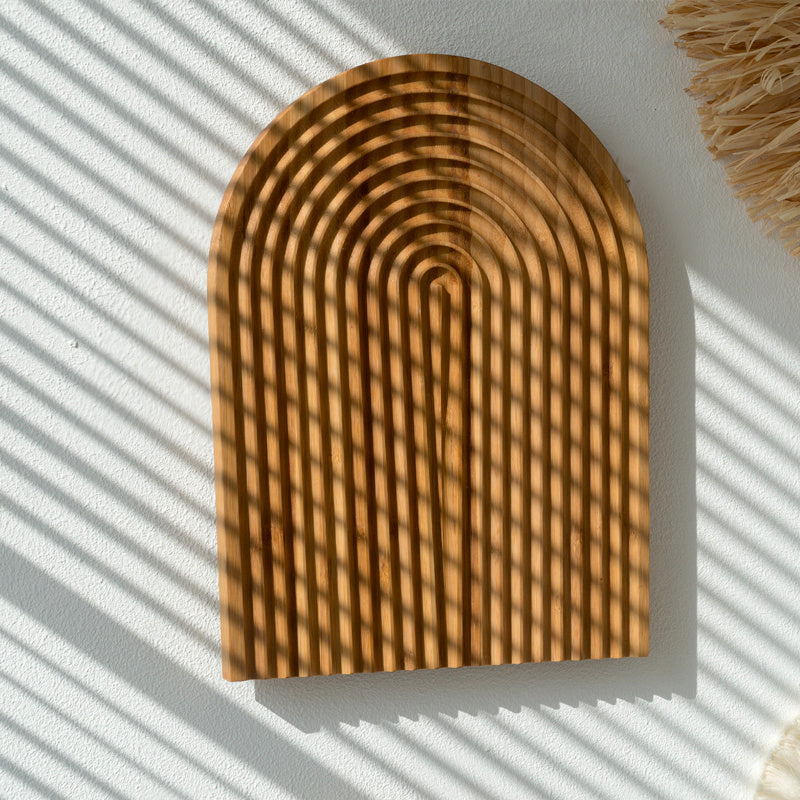 Nordic Straw & Wood Wall Hanging