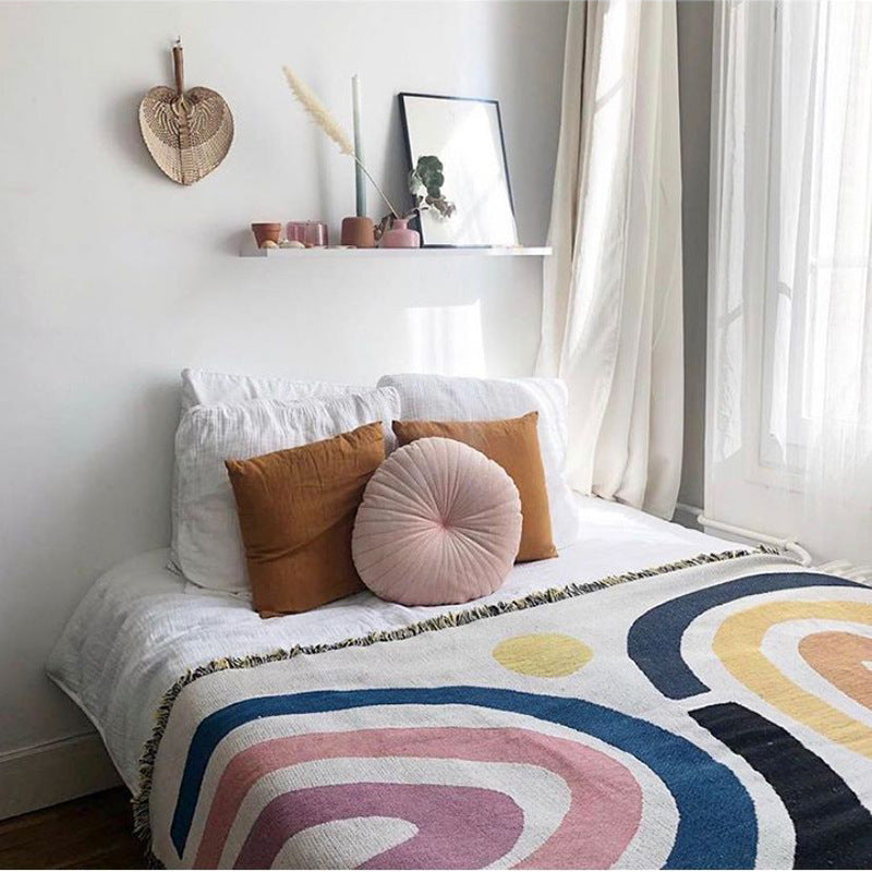 Boho Rainbow Throw