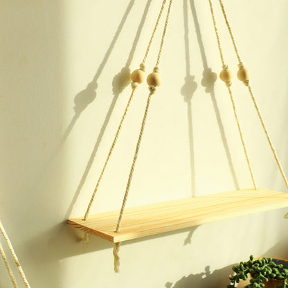 Woven Cotton Rope Wall Shelf